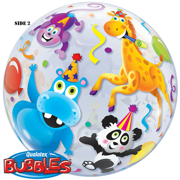 Safari Animals Bubble Balloon 22"