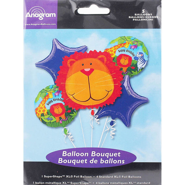 Safari animals balloon bouquet