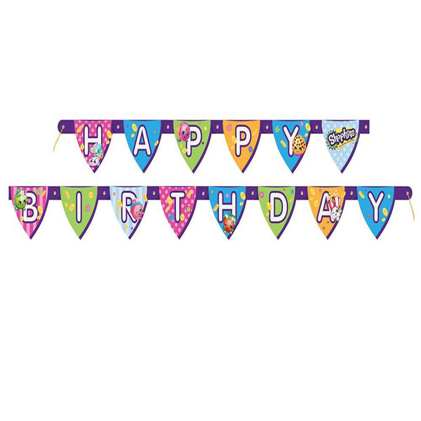 Shopkins Happy Birthday Banner 6 Ft