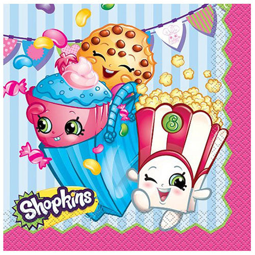 Shopkins Character Authentic Licensed Luncheon Napkins 16ct