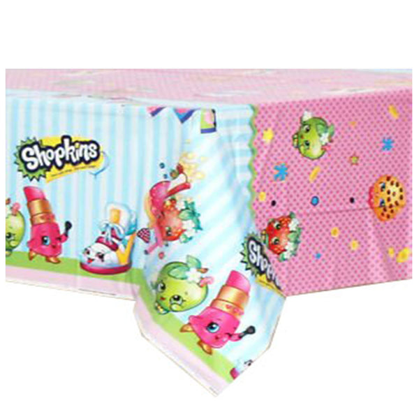 Shopkins Character Authentic Licensed Plastic Table Cover 54"x 84"