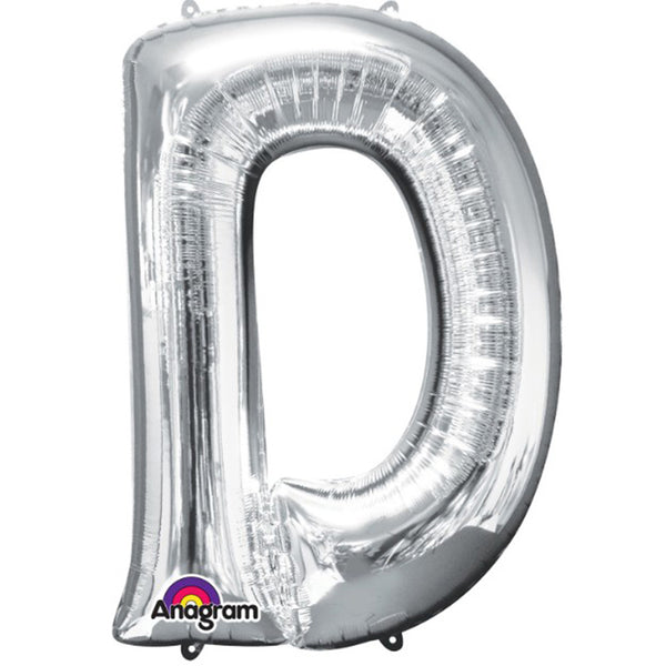 Air filled silver balloon