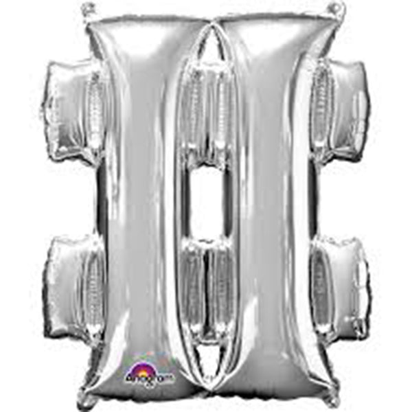 Silver Symbol balloon 