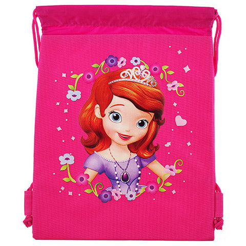 Princess Sofial Character Authentic Licensed Hot Pink Drawstring Bag