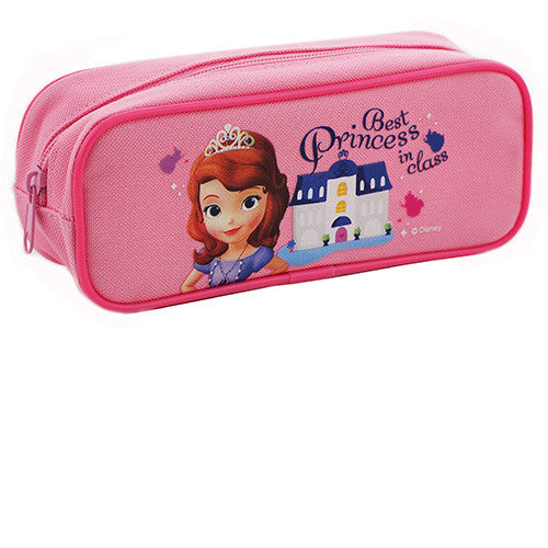 Princess Sofia Character Single Zipper Pink Pencil Case