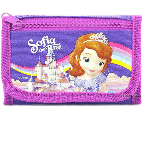 Princess Sofia Character Purple Trifold Wallet