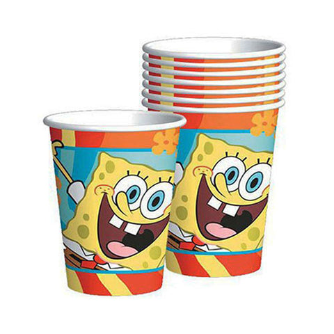Spongebob Authentic Licensed 9oz Paper Cups 8 ct