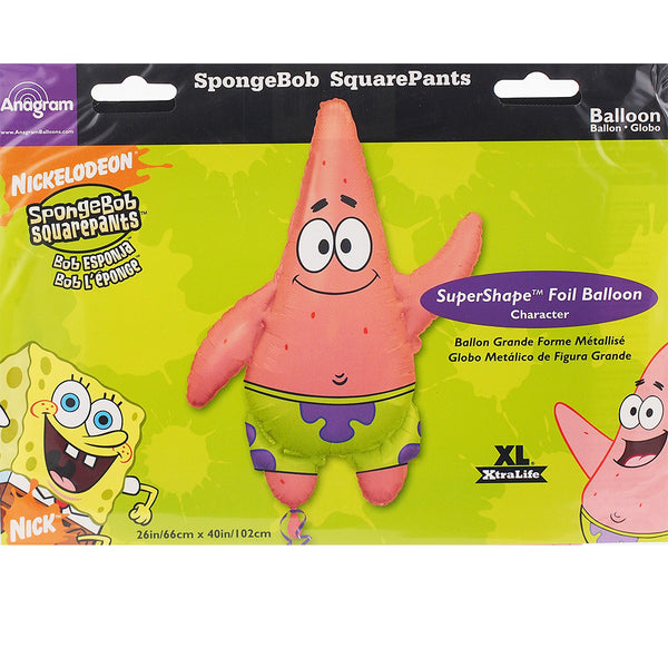 Spongebob Squarepants' Friend Patrick Super Shape Foil / Mylar Balloon 40"