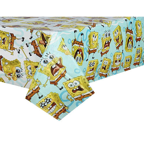 Spongebob Character Authentic Licensed Plastic Table Cover 54"  x 96 "