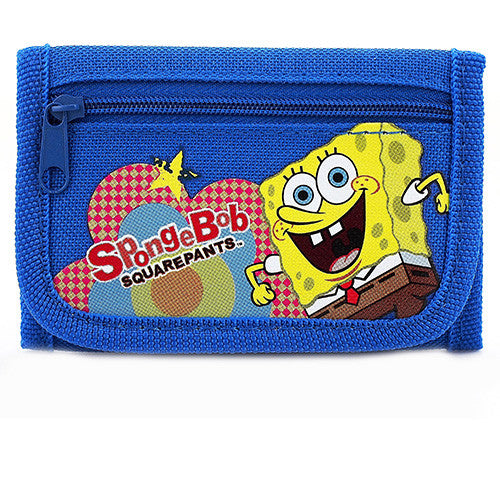 Spongebob Authentic Licensed Blue Trifold Wallet
