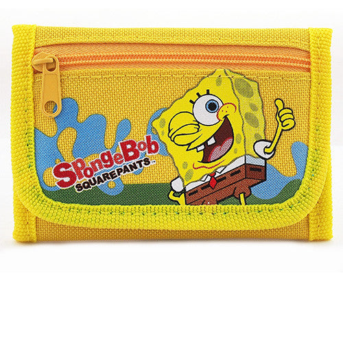Spongebob Authentic Licensed Yellow Trifold Wallet