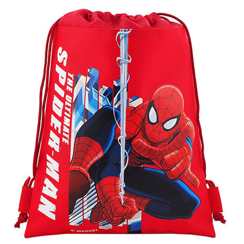 Spiderman Ultimate Character Authentic Licensed Red Drawstring Bag