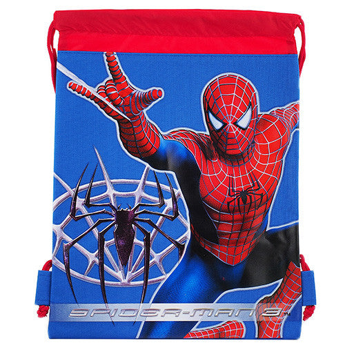 Spiderman Character Authentic Licensed Blue Drawstring Bag