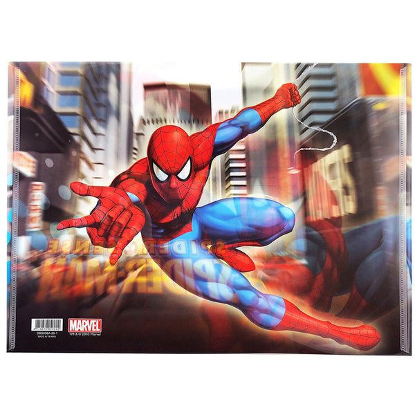 Spiderman Character Authentic Licensed Black Plastic Folders ( 2 Folders )