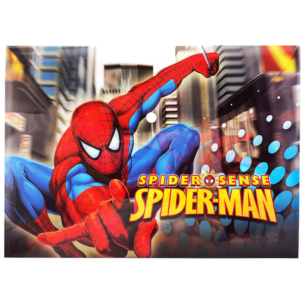 Spiderman Character Authentic Licensed Black Plastic Folders ( 2 Folders )