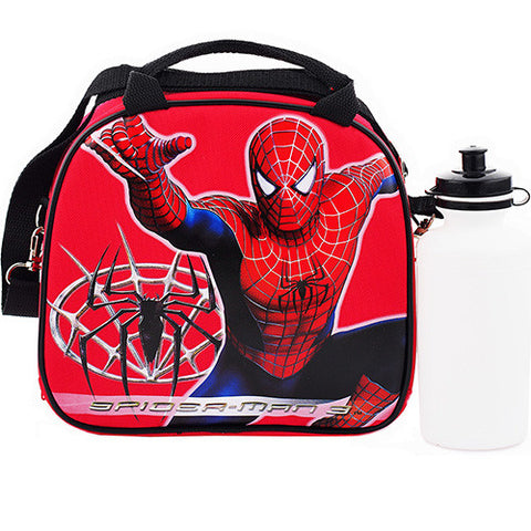 Spiderman Character Authentic Licensed Red Lunch bag with Water Bottle