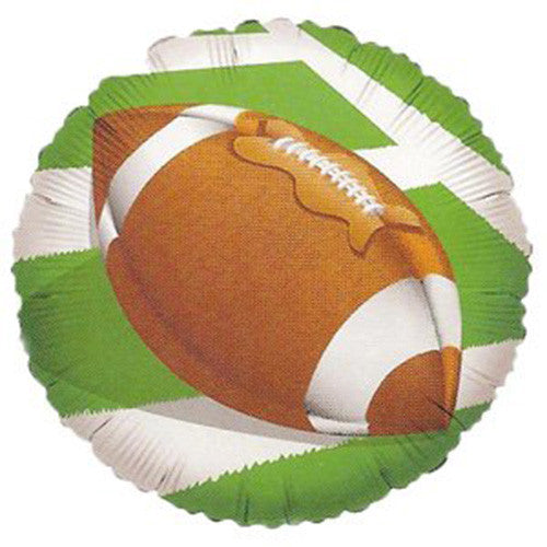 18" Football Green Theme Foil / Mylar Balloons ( 3 Balloons )