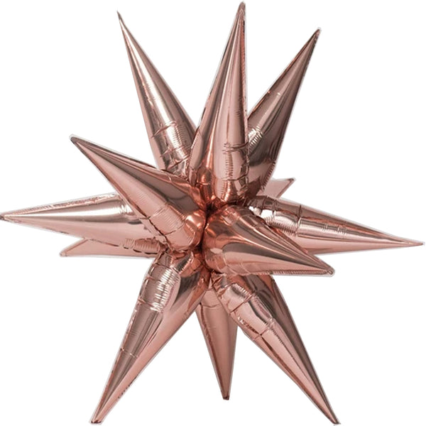 Rose gold star burst