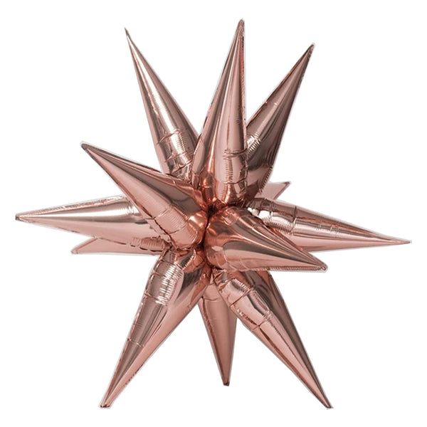 Rose gold star burst