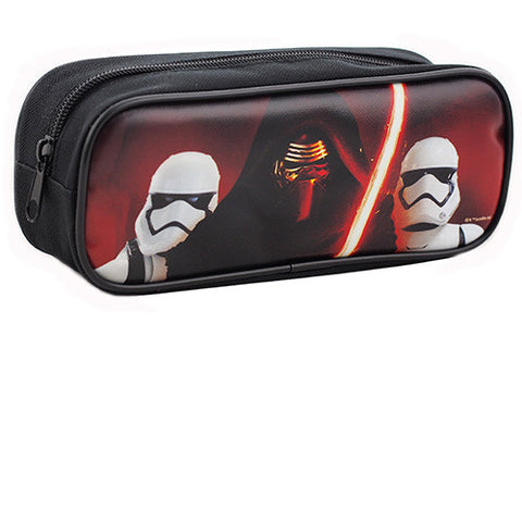 Star Wars Character Single Zipper Black Pencil Case