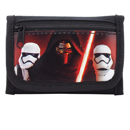 Star Wars Authentic Licensed Black Red Trifold Wallet