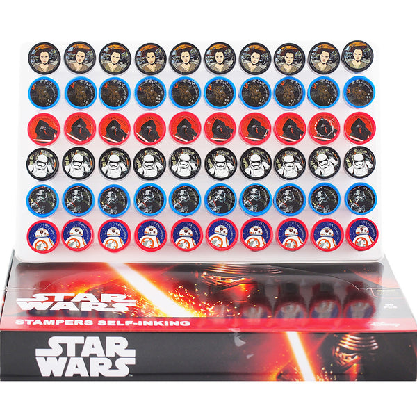 60 Star Wars Authentic Licensed Self Inking Stampers in a Box