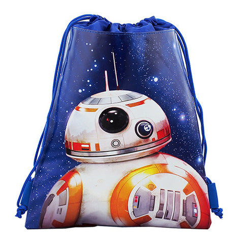Star Wars Robot BB Character Licensed Blue Drawstring Bag
