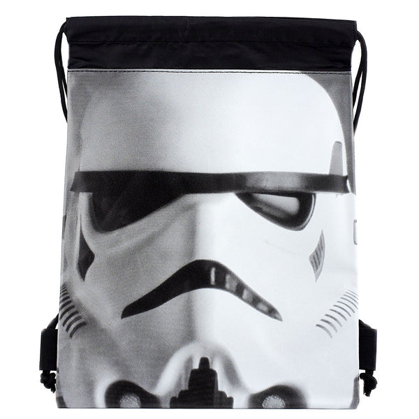 Star Wars Character Licensed Black/White Drawstring Bag