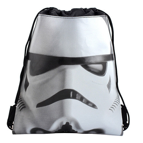 Star Wars Character Licensed Black/White Drawstring Bag