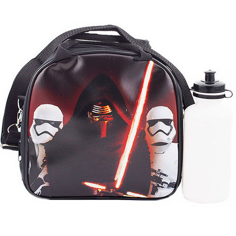Star Wars Authentic Licensed Black Lunch bag with Water Bottle