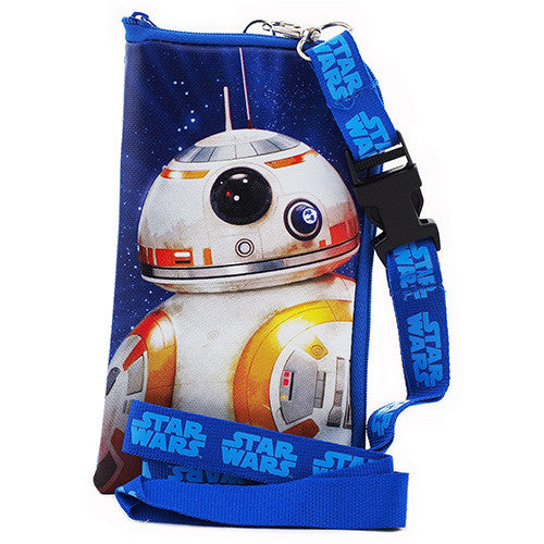 Star Wars Authentic Licensed Blue The Robot Lanyard With Cellphone Purse/Wallet