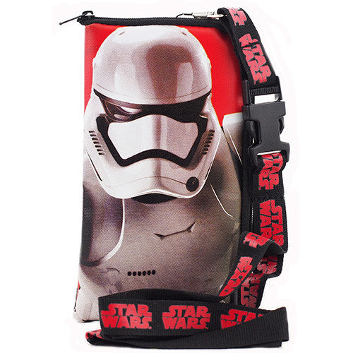 Star Wars Authentic Licensed Red Lanyard With Cellphone Purse/Wallet