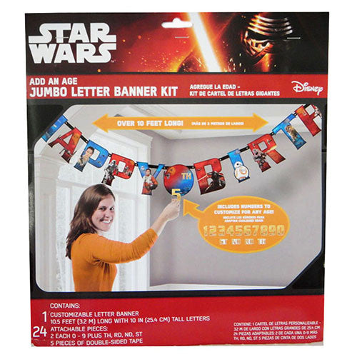 Star Wars " The Force Awakens " Jumbo Letter Banner Kit