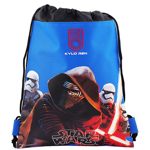 Star Wars Character Authentic Licensed Blue Drawstring Bag