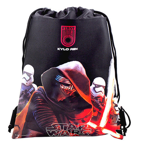 Star Wars Character Authentic Licensed Black Drawstring Bag