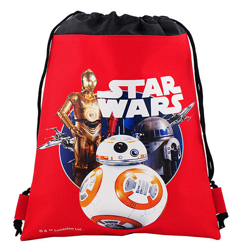 Star Wars Robot BB Character Licensed Red Drawstring Bag