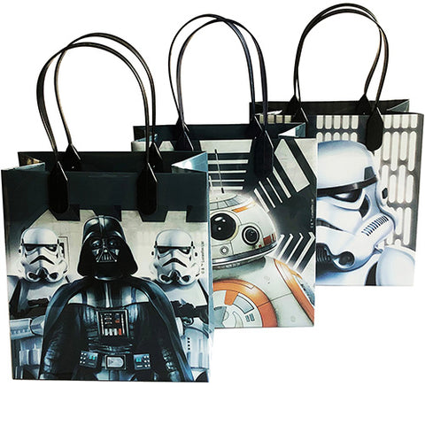 Star Wars 12 Good Quality Reusable Small Goodie Bags 6"