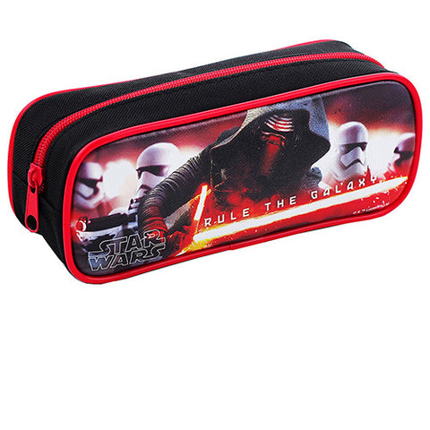 Star Wars Character Single Zipper Black Pencil Case