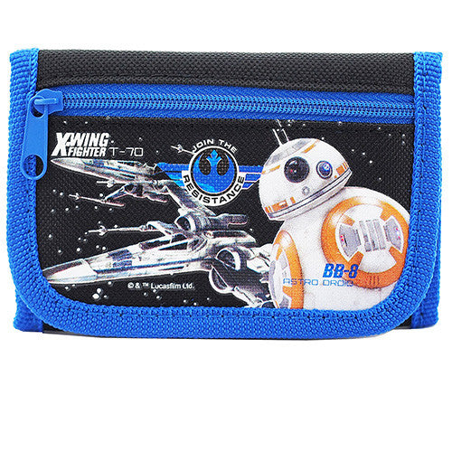 Star Wars Robot Character Authentic Licensed Black Trifold Wallet