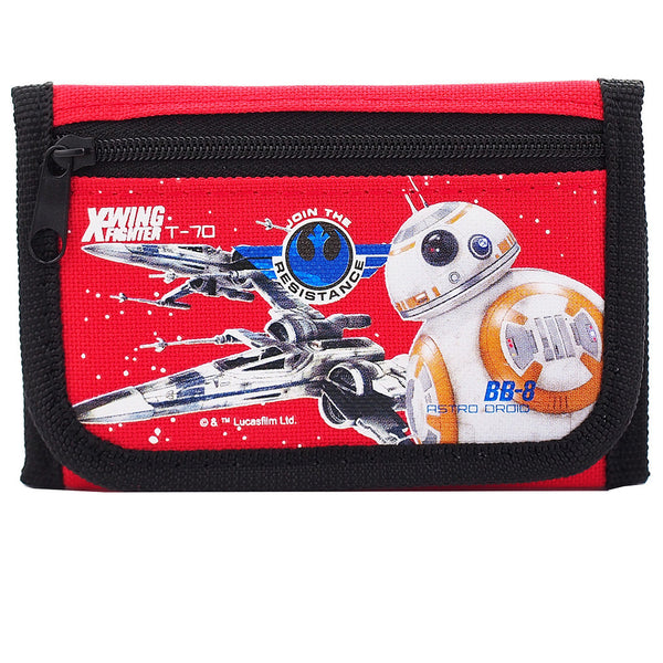 Star Wars Robot Character Authentic Licensed Red Trifold Wallet