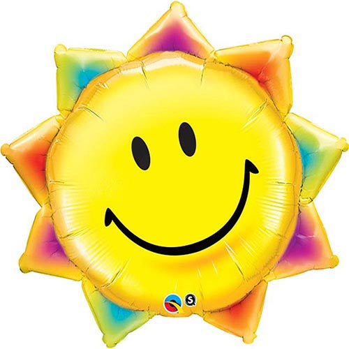 Sunshine Flower Smile Foil Balloon 35"