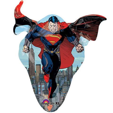Superman Man of Steel Character Super Shape Foil / Mylar Balloon 31"