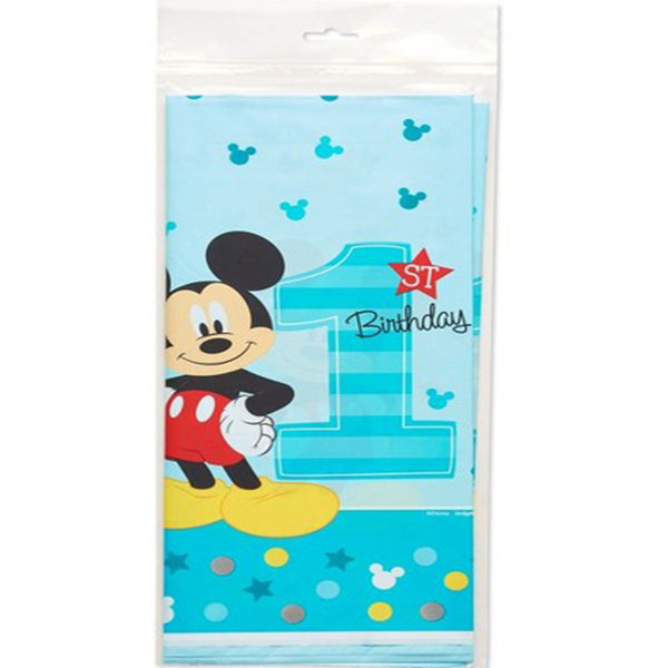 Mickey Mouse first birthday table cover