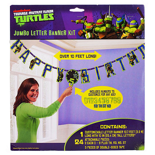 Ninja Turtles Jumbo Letter Banner Kit 10.7ft