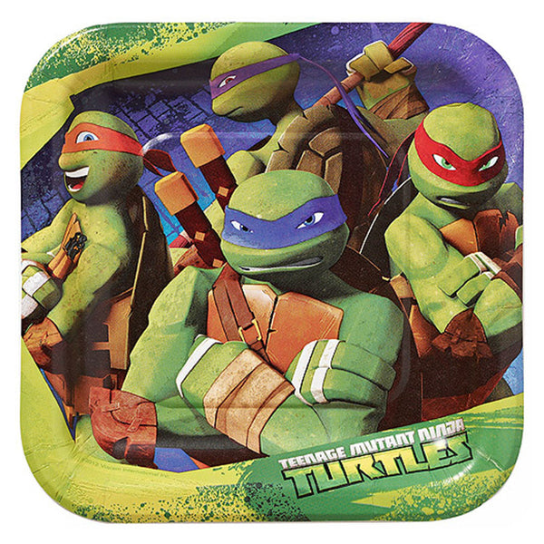 Ninja Turtles Character 8 Dessert Plates 7"