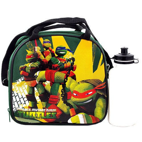 Ninja Turtles Authentic Licensed Green Lunch bag with Water Bottle