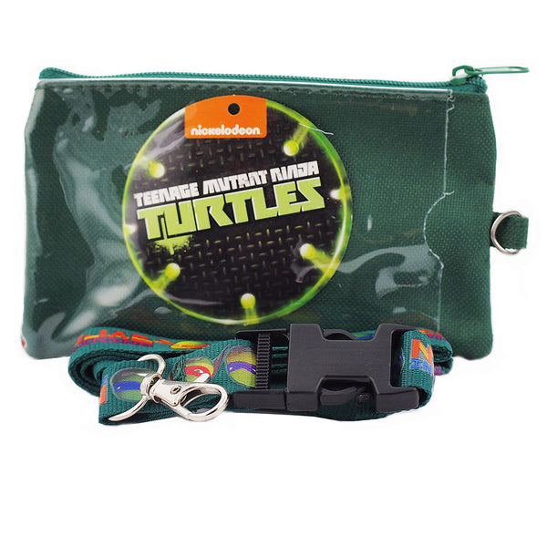 Ninja Turtles Character Green Lanyard with Detachable Coin Purse