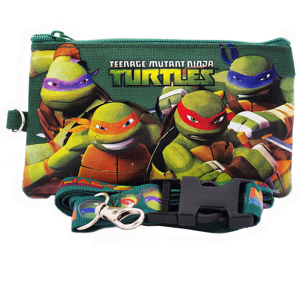 Ninja Turtles Character Green Lanyard with Detachable Coin Purse