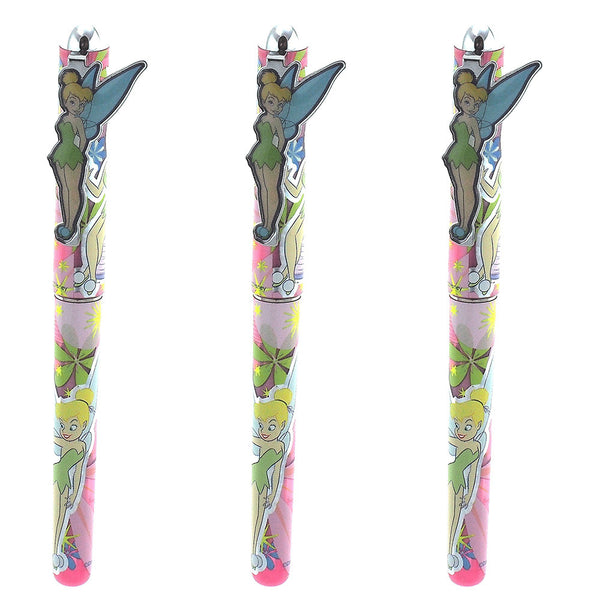 3 Tinkerbell Authentic Licensed Roller Pens Light Pink Color ( 3 Pens )