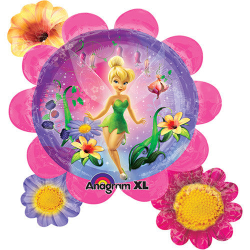 Tinkerbell Fairy Tale Flower Super Shape Foil / Mylar Balloon 30"